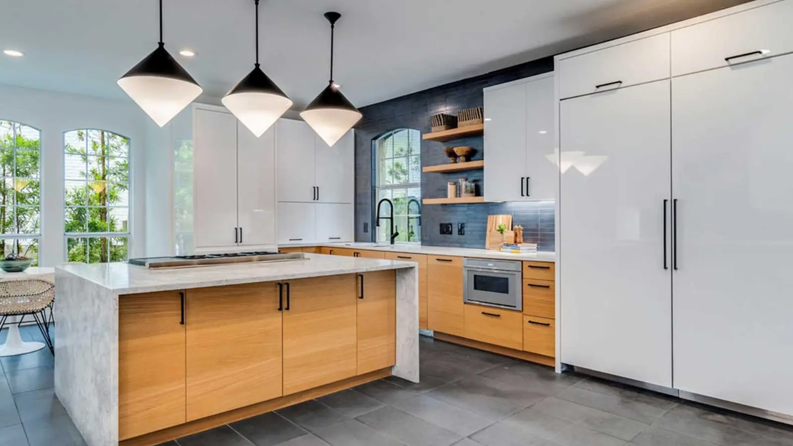 Modern kitchen remodel in Austin by Renaissance Contracting