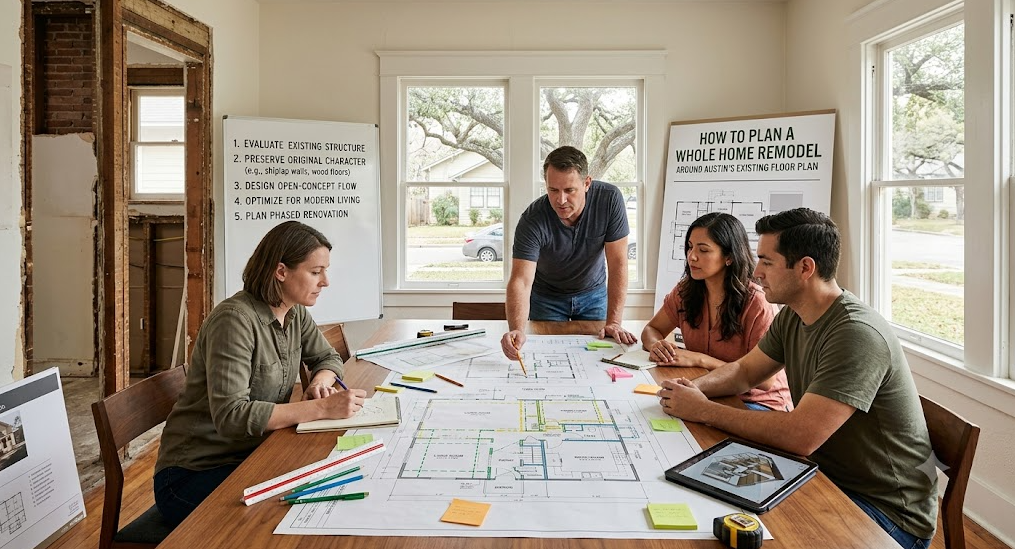 How to Plan a Whole Home Remodel Around Austin’s Existing Floor Plan